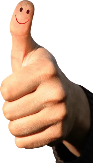 Smiling Thumb Up Gesture
