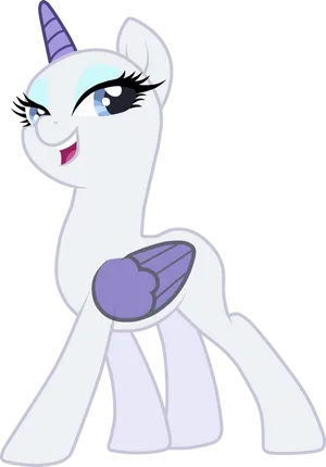 Smiling Unicorn M L P Character PNG