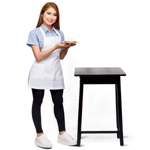 Smiling Waitress Png Cmy94 PNG image