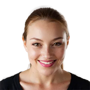 Smiling Woman Face PNG Etn72