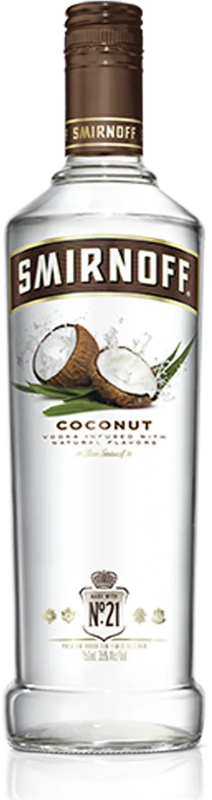 Smirnoff Coconut Flavored Vodka PNG image