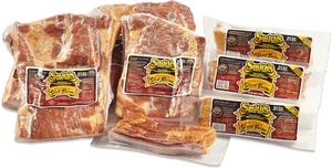 Smiths Slab Sliced Bacon Packages PNG image