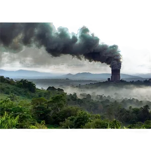 Smog Covered Landscape Png 06132024 PNG image