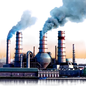 Smog From Factories PNG Xfq38