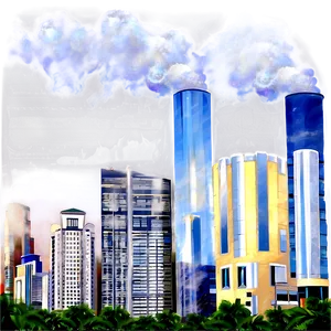 Smog Over Buildings Png Vis61 PNG image