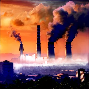 Smog Over Urban Area PNG Vov53 PNG