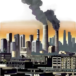 Smog Pollution Scene PNG 40 PNG