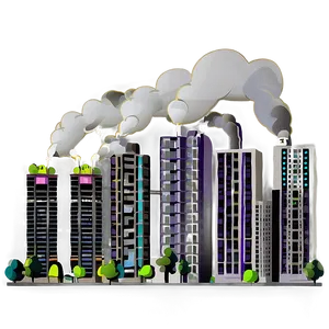 Smoggy Residential Area PNG 06132024 PNG