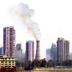 Smoggy Urban Atmosphere PNG Ajn PNG