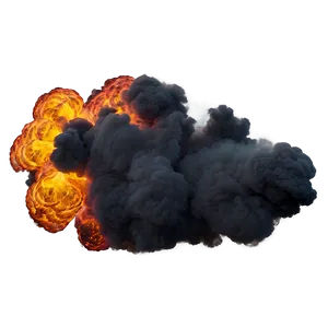 Smoke And Fire Explosion Transparent PNG 05262024