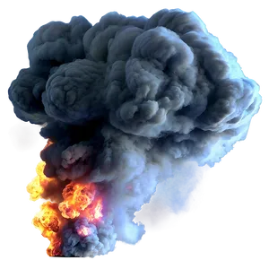 Smoke Explosion Mockup PNG 76