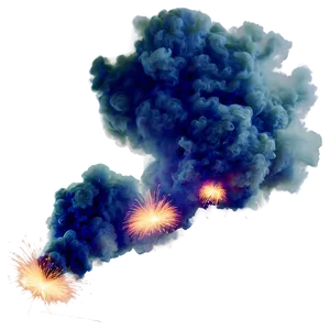 Smoke Explosion With Sparks Png Tin PNG image