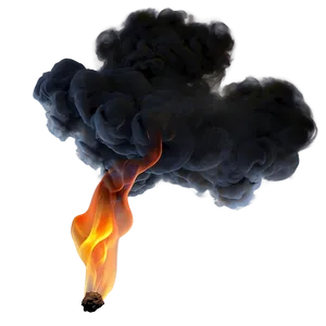 Smoke Flame PNG Vsu28