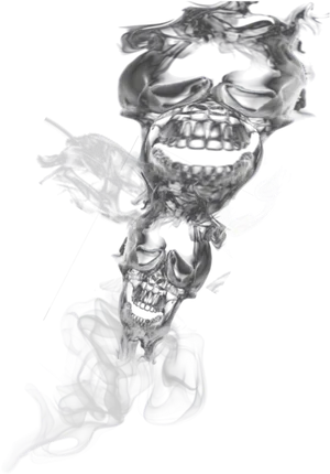 Smoke Skull Dangersof Smoking PNG image
