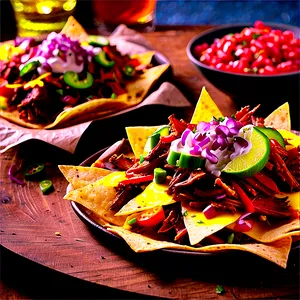 Smoked Brisket Nachos PNG Hvs