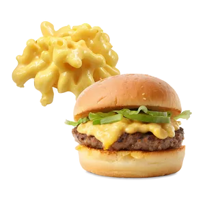 Smoked Gouda Mac And Cheese Burger PNG Ipk97 PNG