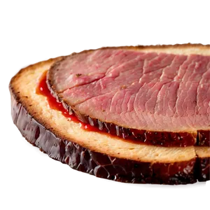Smoked Meat Slice PNG Rwo