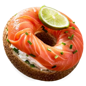 Smoked Salmon Bagel Png Oyh PNG image