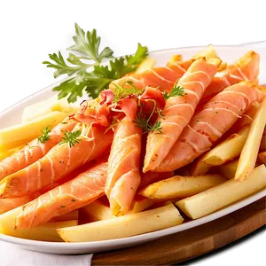 Smoked Salmon Poutine Twist PNG Gvk20 PNG