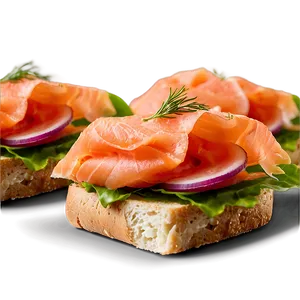Smoked Salmon Sandwich PNG 76
