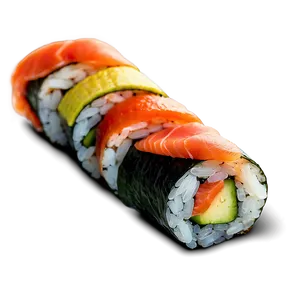 Smoked Salmon Sushi Roll PNG Gmn