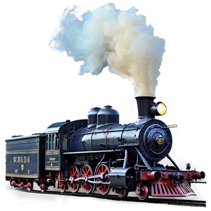 Smokey Steam Train Png 06262024 PNG image