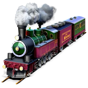 Smokey Steam Train Png Dnd PNG image