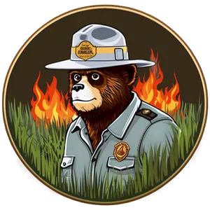 Smokey The Bear Forest Fires Prevention PNG 06122024
