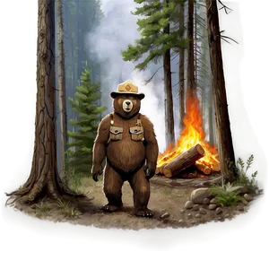 Smokey The Bear Prevent Wildfires Png 06122024 PNG image