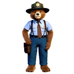Smokey The Bear Protective Message PNG Lvi7