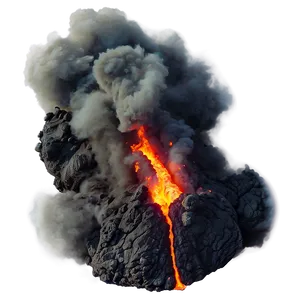 Smokey Volcanic Eruption Png Vhr34 PNG image