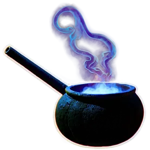 Smoking Cauldron Halloween PNG 74
