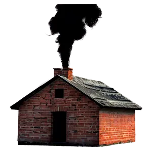 Smoking Chimney House Png Tas PNG image