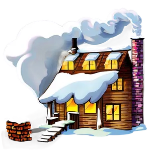 Smoking Chimney House Png Ukl PNG image