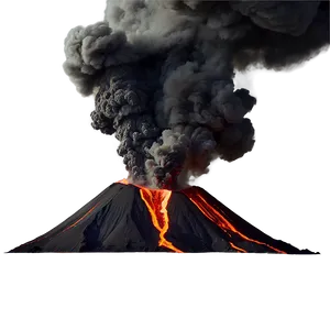 Smoking Volcano Eruption PNG Utd PNG