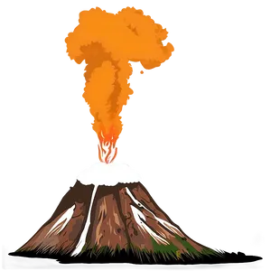Smoking Volcano Top Png 05232024 PNG image