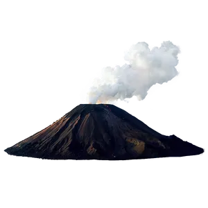 Smoking Volcano Top Png 05232024 PNG image