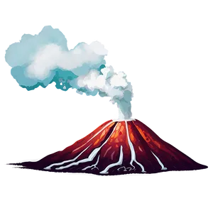 Smoking Volcano Top Png Bpi PNG image