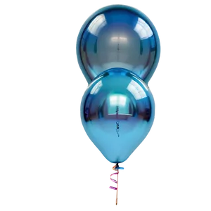 Smoky Blue Balloons PNG Ina