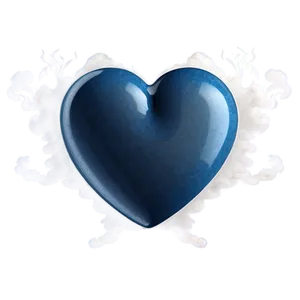 Smoky Blue Heart Emoji PNG Xco98 PNG