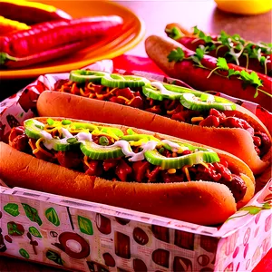 Smoky Chili Dog Delight PNG Rep70 PNG