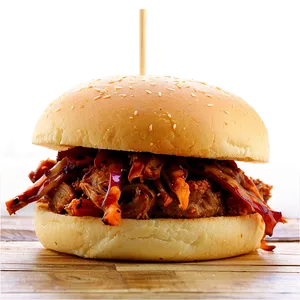 Smoky Pulled Pork Burger Png Eyb PNG image