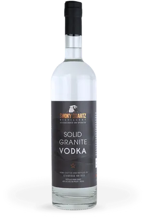 Smoky Quartz Solid Granite Vodka Bottle PNG image