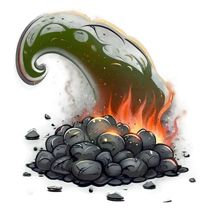 Smoldering Ashes Cartoon PNG Dcb22 PNG