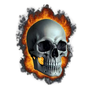 Smoldering Skull Graphic PNG 23 PNG