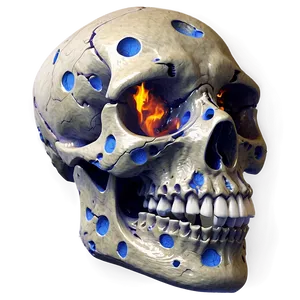 Smoldering Skull Graphic PNG Smp19 PNG