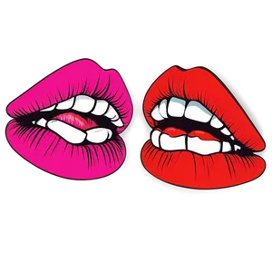 Smooch Kissy Lips PNG 33