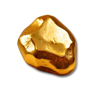 Smooth Gold Nugget PNG 06132024