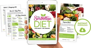 Smoothie Diet Program Digital Materials PNG image