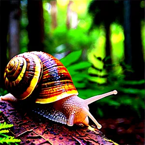 Snail In Forest Png 72 PNG image